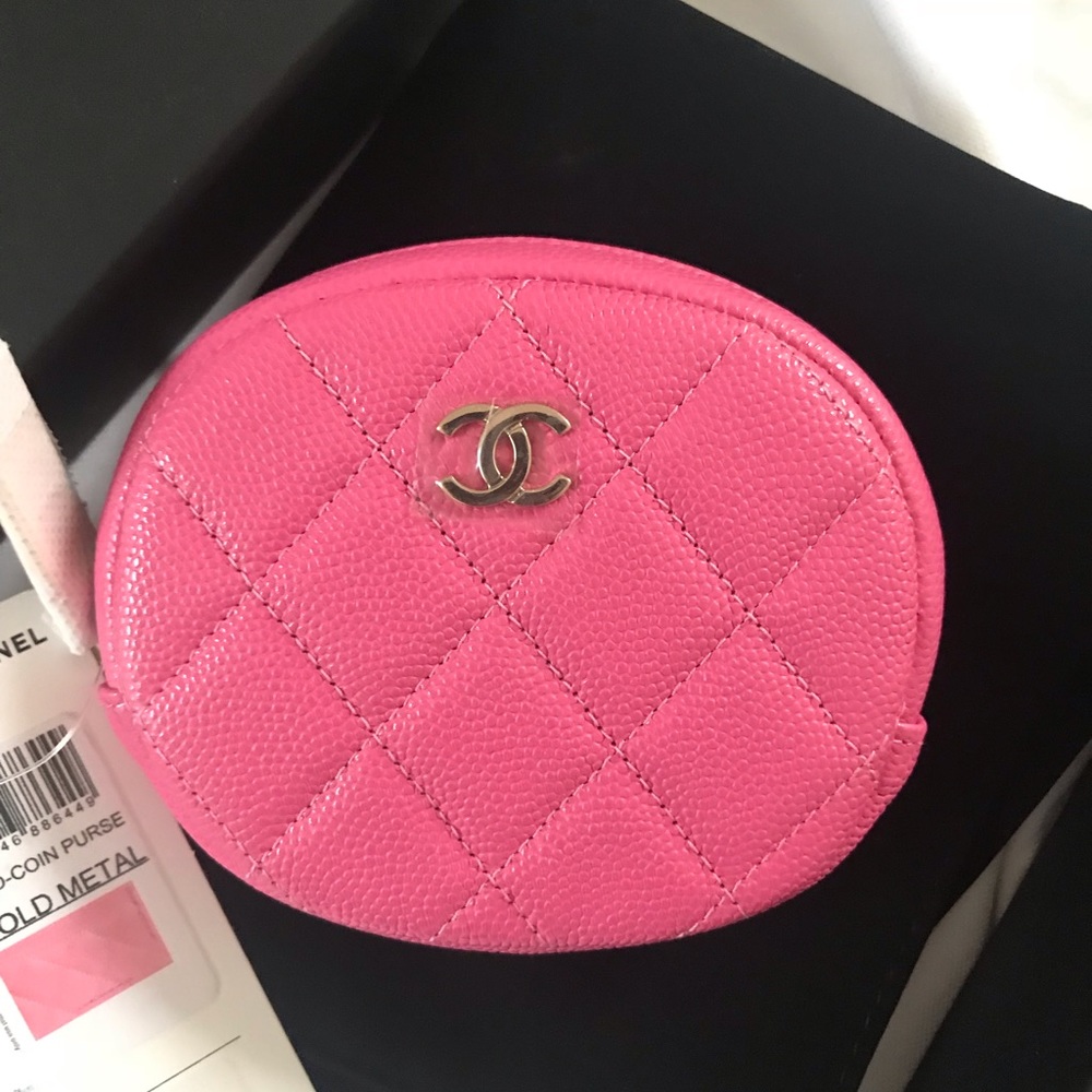 Chanel Barbie pink 19C Cruise O Coin Purse